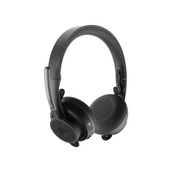 New Logitech Zone Wireless Plus UC Bluetooth Stereo Mobile Headset, Black (981-000918)