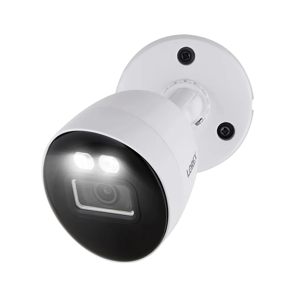 Lorex Fusion 4K 8.0-MP 12-Camera-Capable 2-TB DVR System with 8 Wired Smart Deterrence Cameras, White (D881A82B-8DA8)