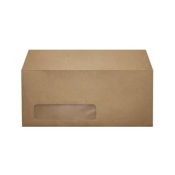 Outlet LUX #10 (4 1/8" x 9 1/2") Window Envelopes, Grocery Bag Brown, 500/BX