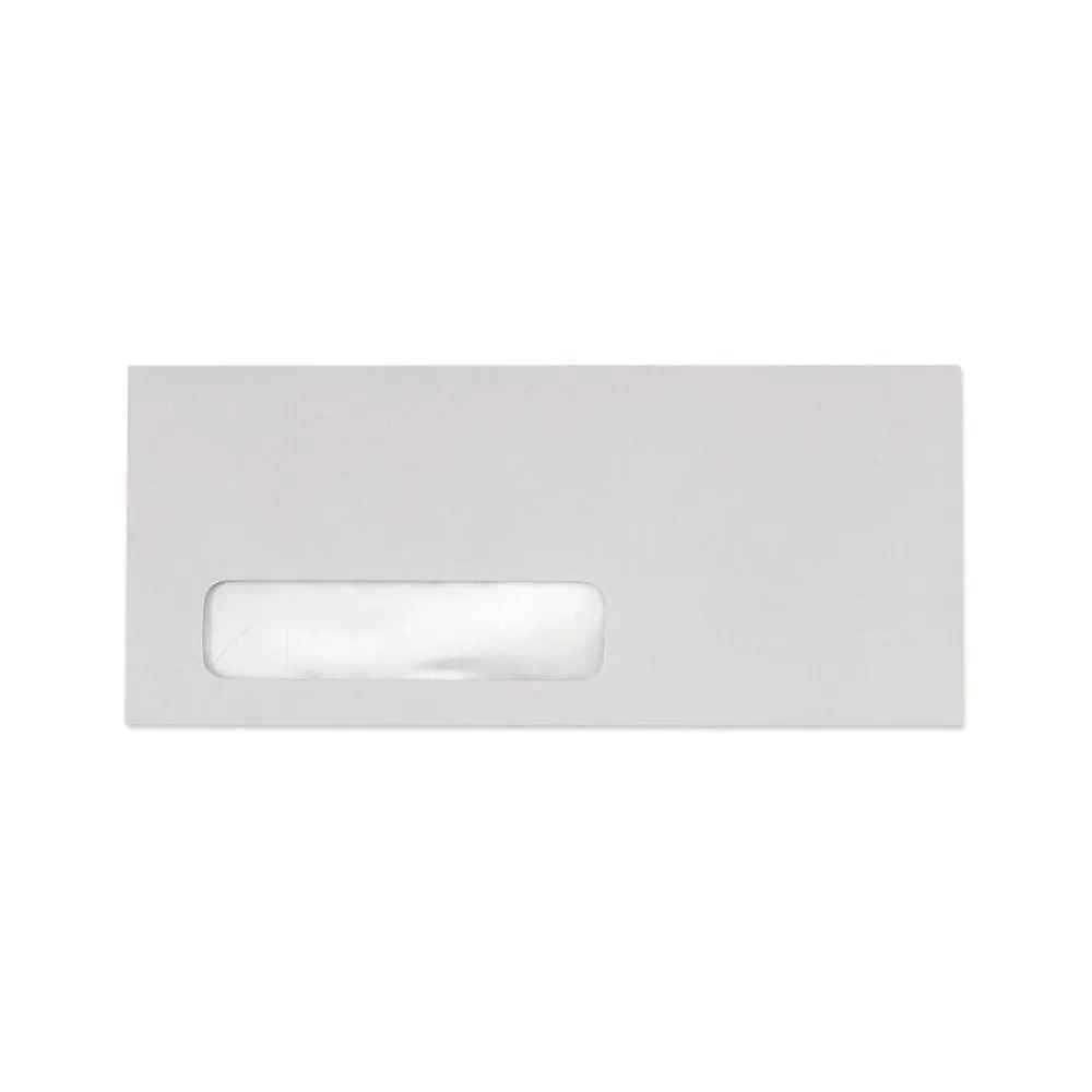 Sale LUX 4 1/8" x 9 1/2" #10 Window Envelopes, Pastel Gray, 50/Pack