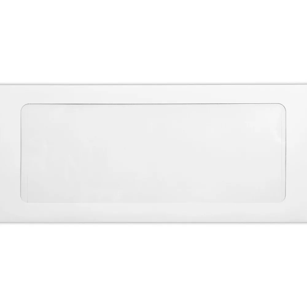 Outlet LUX #10 Full Face Window Envelopes (4 1/8 x 9 1/2) 500/Pack, 80lb. White (FFW-10-80W-500)