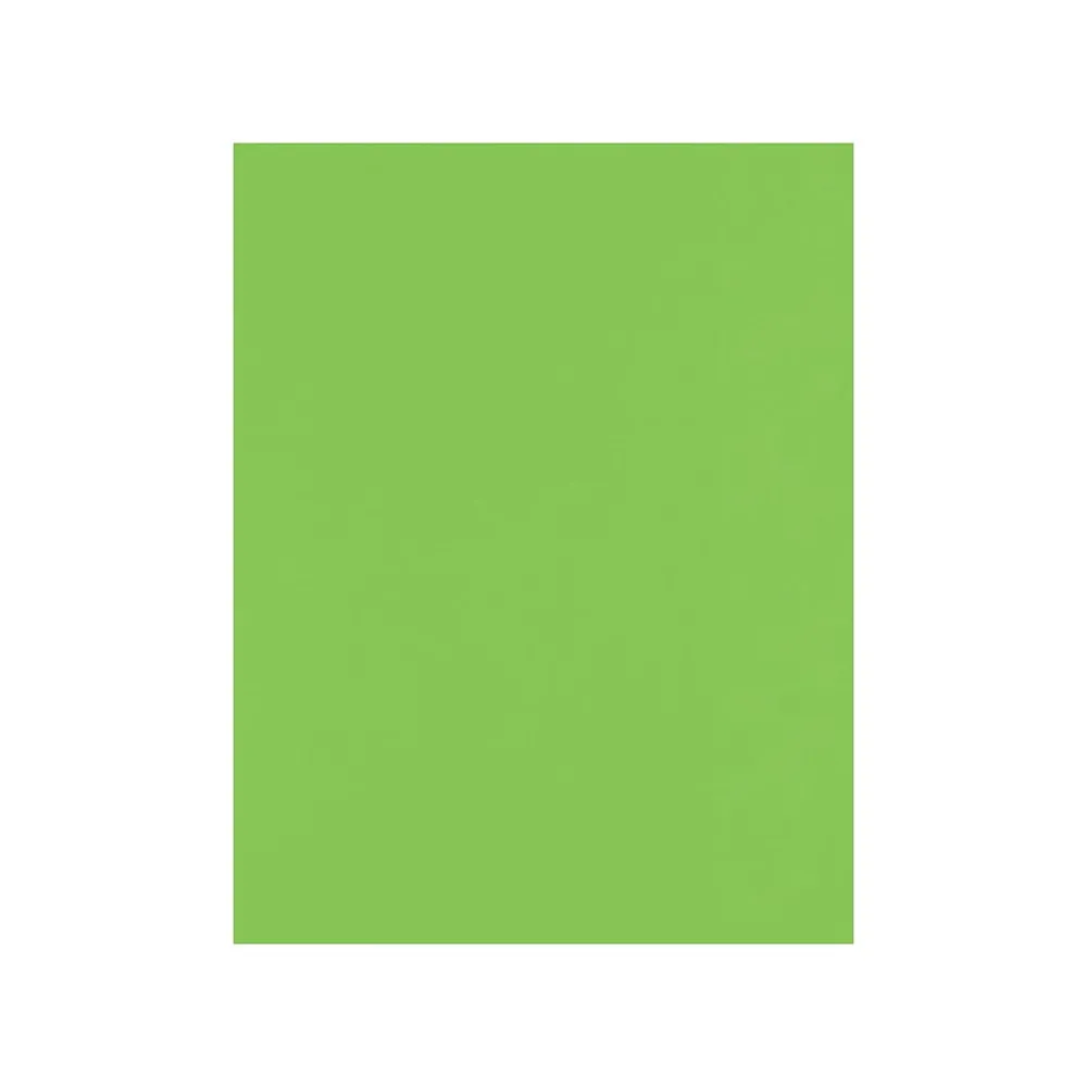 Card Stock*LUX 100 lb. Cardstock Paper, 8.5" x 11", Limelight, 50 Sheets/Pack (81211-C-199-50)
