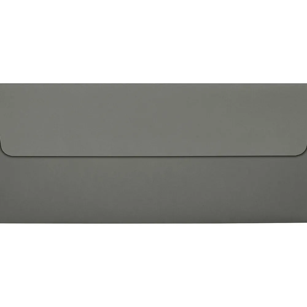 New LUX #10 Square Flap Envelopes (4 1/8 x 9 1/2) 50/Pack, Smoke (EX4860-22-50)