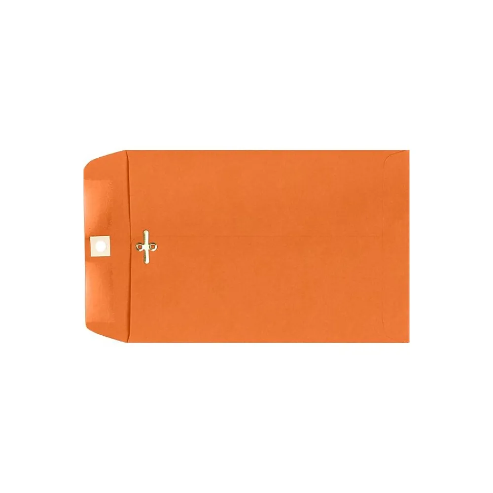 Discount LUX 9 x 12 Clasp Envelopes 500/Pack, Mandarin (92938-500)