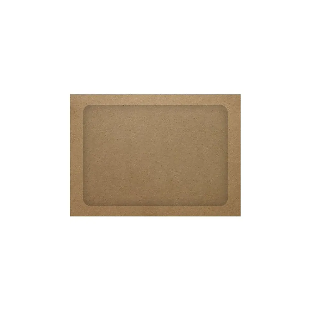 Outlet LUX A7 Full Face Window Envelopes, Grocery Bag Brown, 500/PK (A7FFW-GB-500)