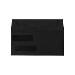 Online LUX Double Window Invoice Envelopes, Midnight Black 4 1/8 x 9 1/2 inch 500/Pack