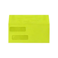 Online LUX Double Window Invoice Envelopes Wasabi 4 1/8 x 9 1/2 inch uncheck 50/Pack