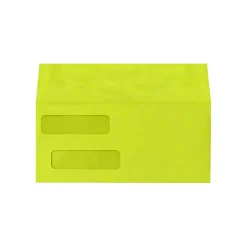 New LUX Double Window Invoice Envelopes, Wasabi 4 1/8 x 9 1/2 inch 500/Pack