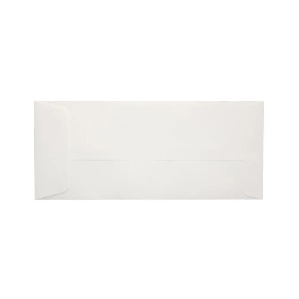 New LUX 80lb 4 1/8"x9 1/2" Open End #10 Envelopes W/Peel&Press, White, 1000/BX