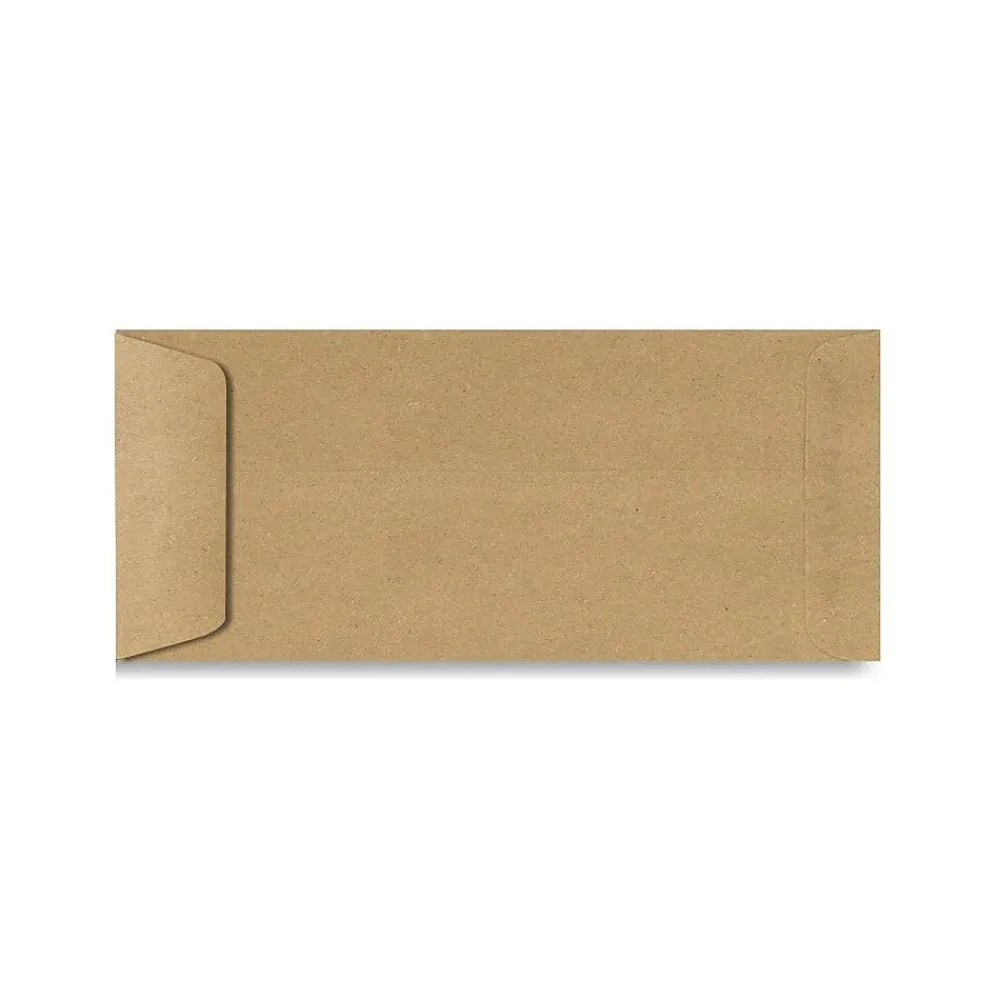Sale LUX 70lb 4 1/8"x9 1/2" Open End #10 Envelopes, Grocery Bag Brown, 250/BX