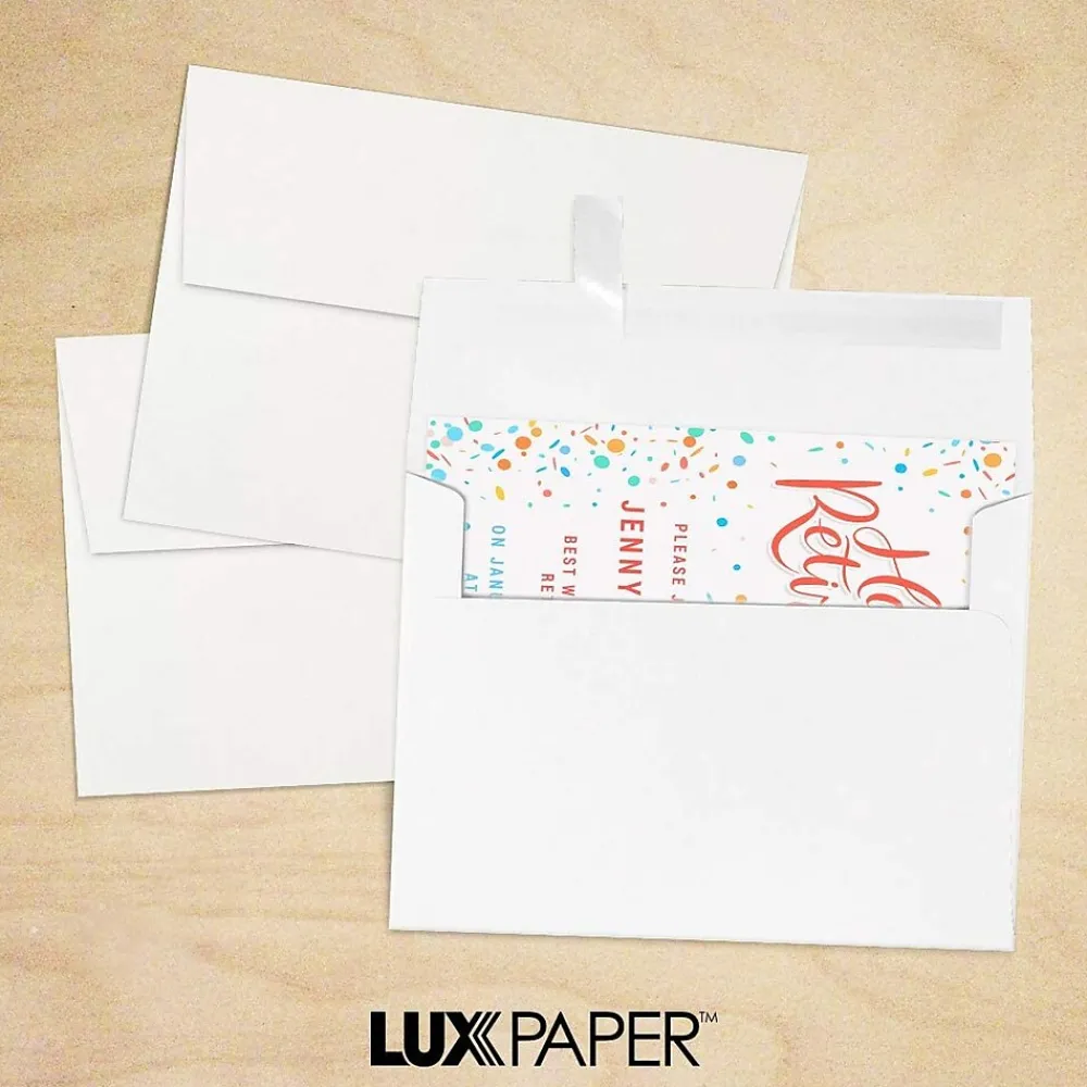 Outlet LUX 60lbs. 4 1/8" x 9 1/2" #10 Regular Envelopes, Blue Parchment, 250/BX