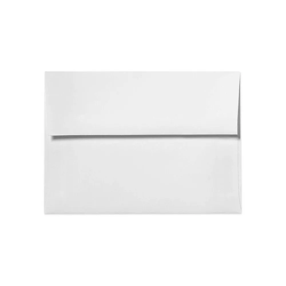 Sale LUX Moistenable Glue A2 Invitation Envelope, 5 3/4" x 4 3/8", Bright White, 1000/Box (72924-1000)