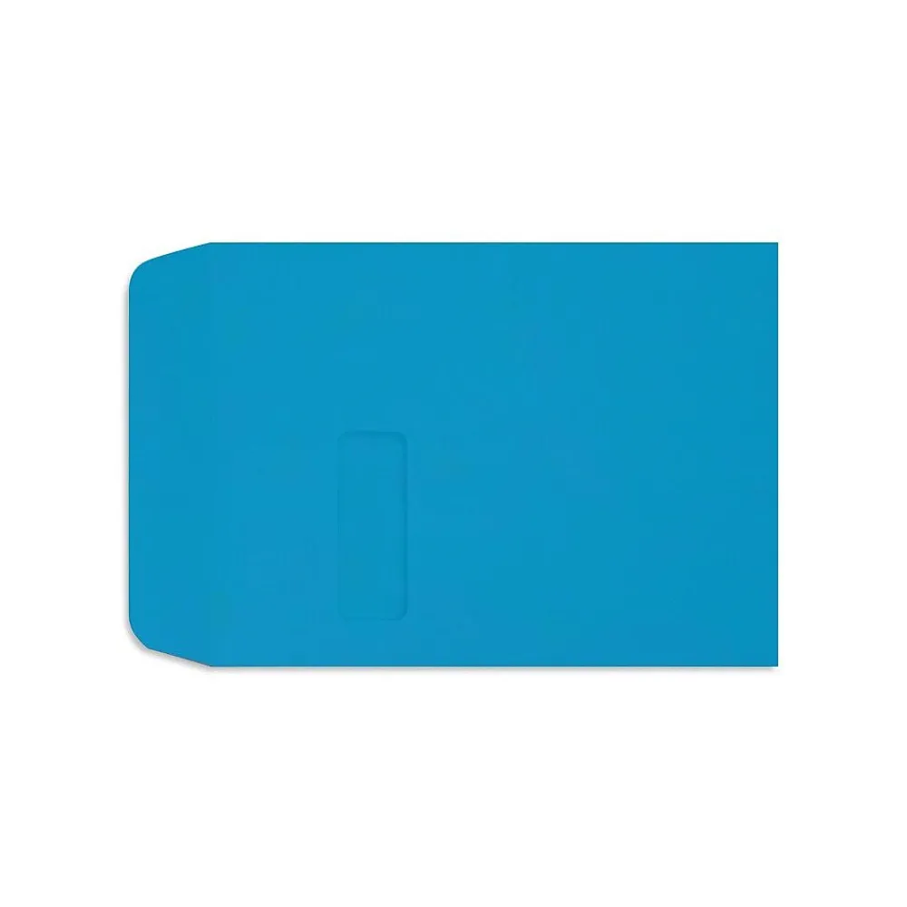 Discount LUX Open End Envelopes 9" x 12", Pool Blue
