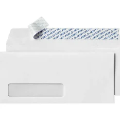 Sale LUX Peel & Seel Self Seal #10 Window Envelope, 4 1/2" x 9 1/2", White, 50/Pack (75761-50)