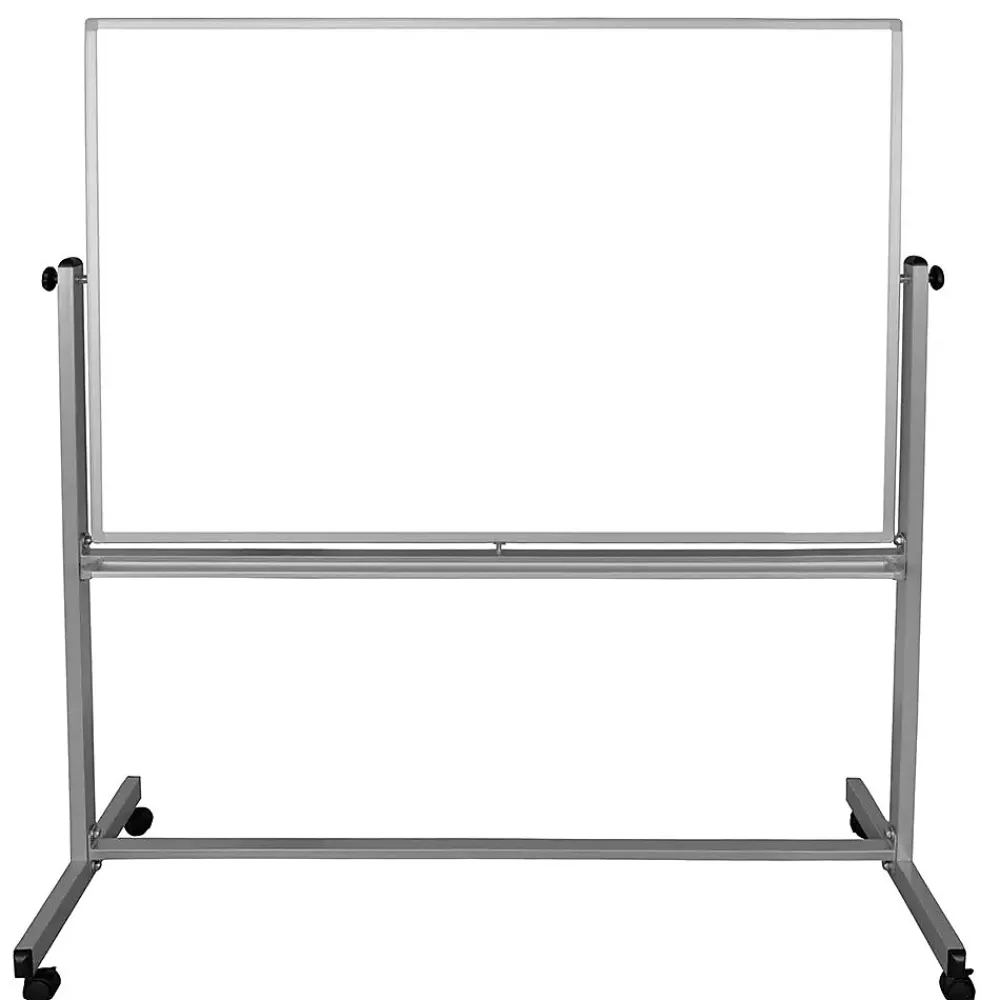 Dry Erase*Luxor Double Sided Magnetic Whiteboard, Aluminum, 60x40 (MB6040WW)