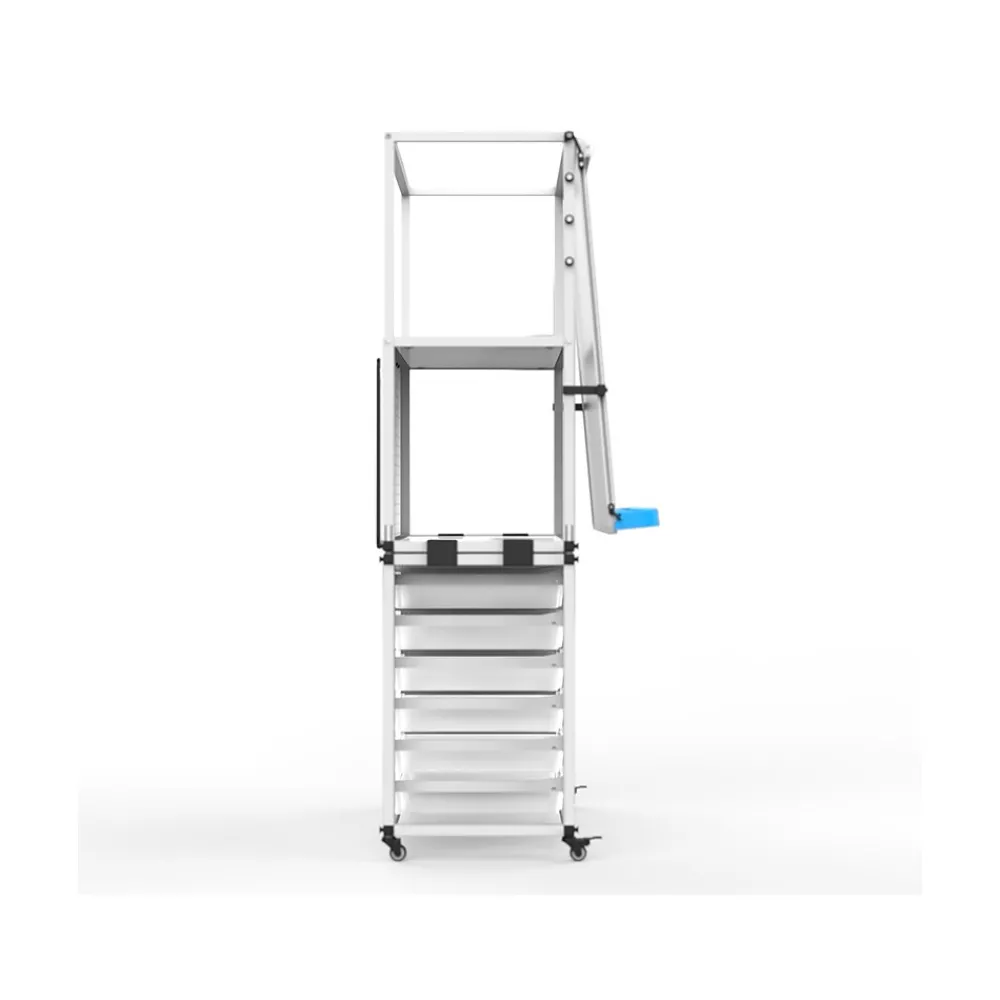 Dry Erase*Luxor Dry-Erase Mobile Modular Teacher Whiteboard with Storage, Steel Frame, 36" x 32" (MBSRWSTN)