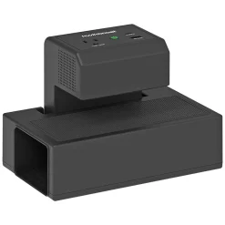 KwikBoost EdgePower A/C & USB Clamp-On Universal Desktop Charging Station, Black (KBEP-CGR)<Luxor Outlet