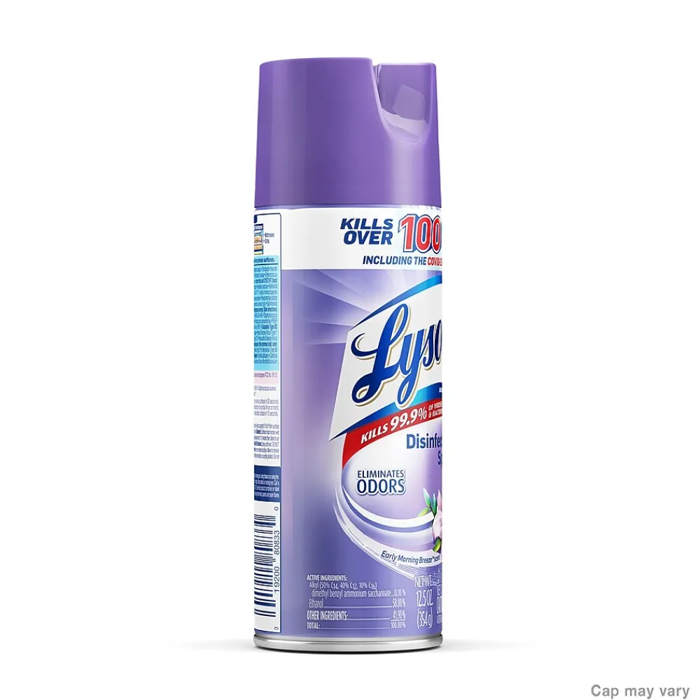 All-Purpose Cleaners & Spray Disinfectant, Early Morning Breeze Scent, 12.5 oz., 12/Carton (RAC80833)<Lysol