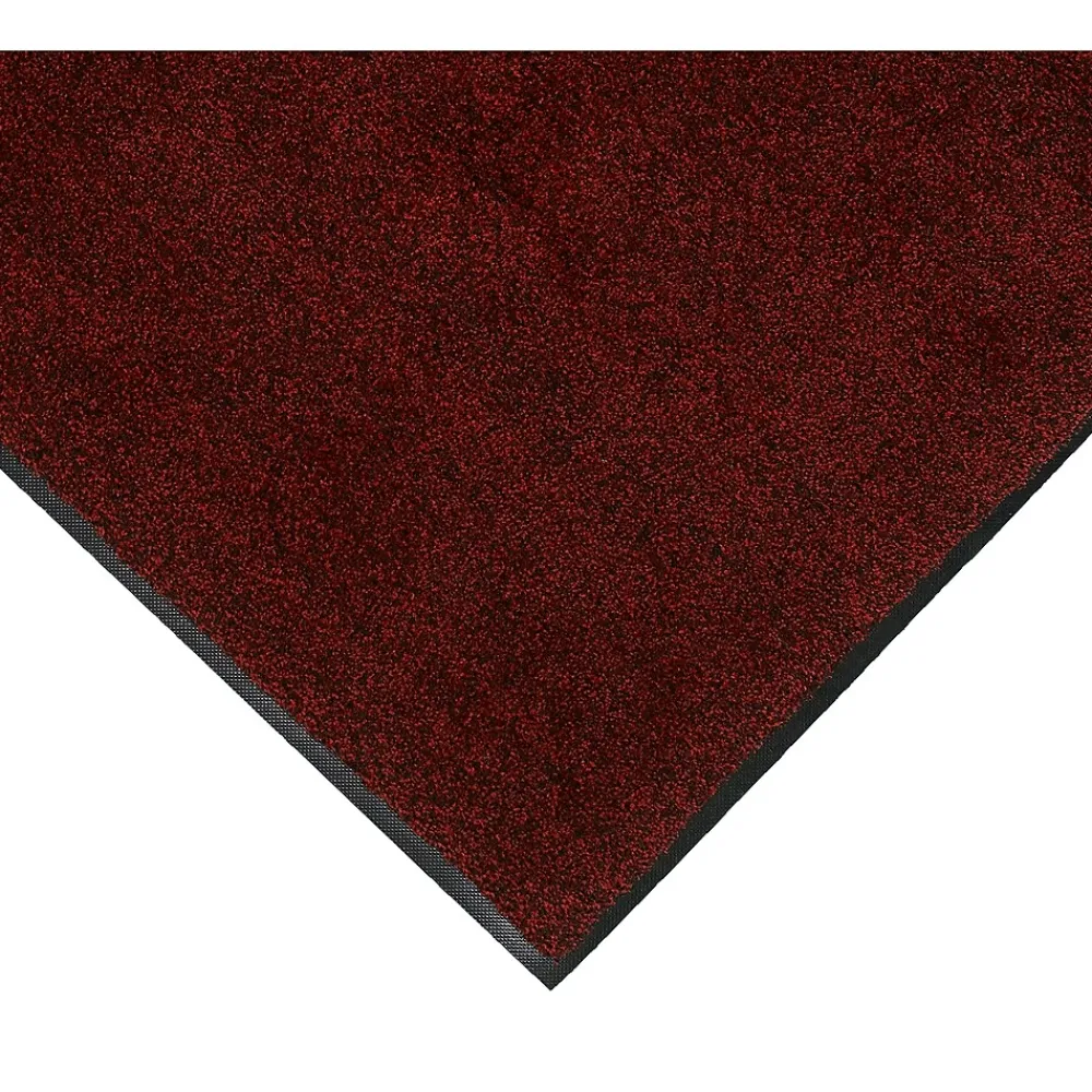 M + A Matting Plush Commercial Wiper Floor Mat, 5.75' x 3.75', Red Pepper (1807646590)
