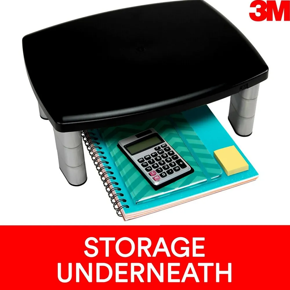 Discount 3M Adjustable Monitor Stand, Holds up to 80 lbs. Height Adjustable From 1 in. to 5 7/8 in. (MS80B)