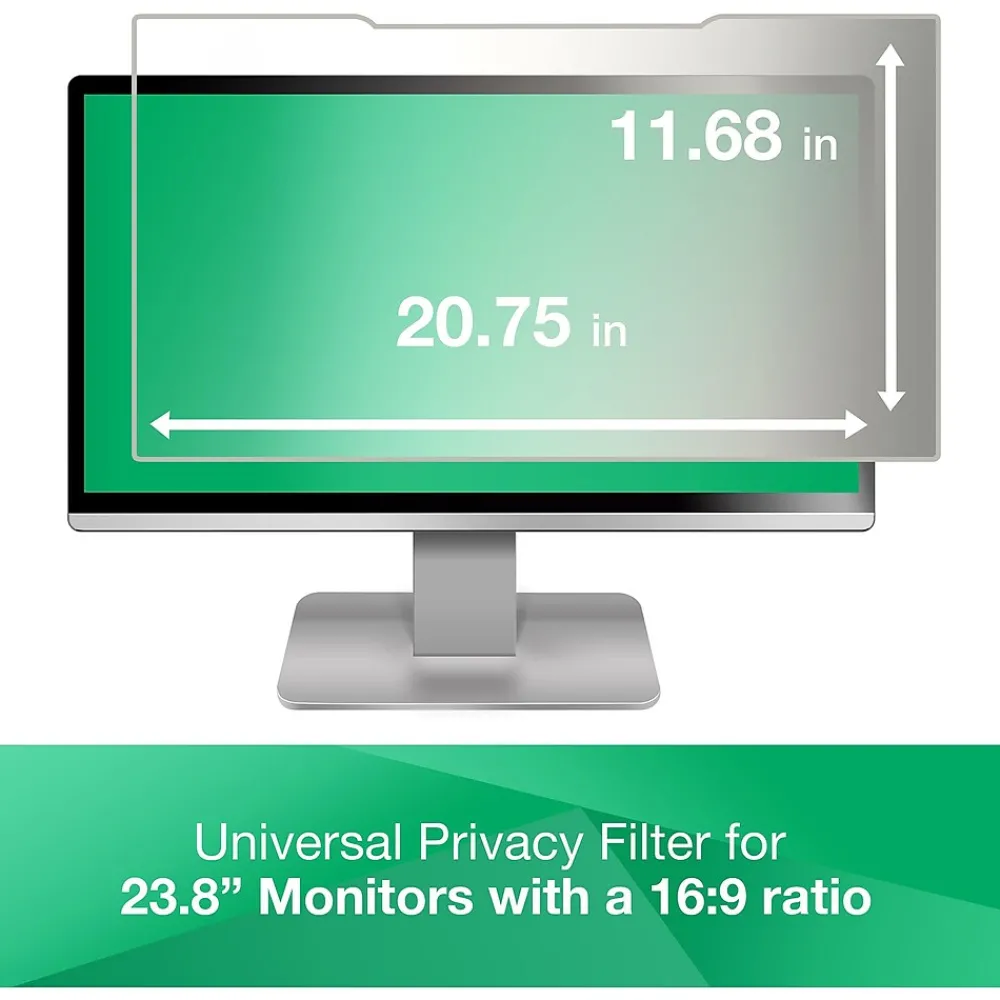 Anti-Glare Filter for 23.8" Widescreen Monitor, 16:9 Aspect Ratio (AG238W9B)<3M New