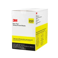 Easy Trap Cotton Dusting Cloths, 6" x 8", Gray, 2.95 lbs., 250 Sheets/Roll (55654W)<3M Clearance