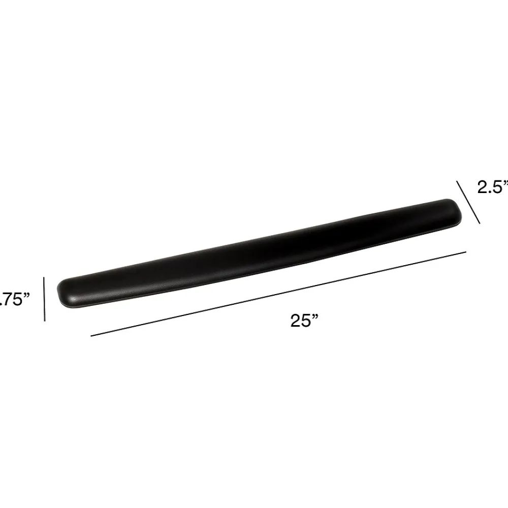 Hot 3M ™ Gel Wrist Rest for Keyboard and Mouse, Black, Easy Clean Cover, Anti-microbial Product Protection (WR340LE)