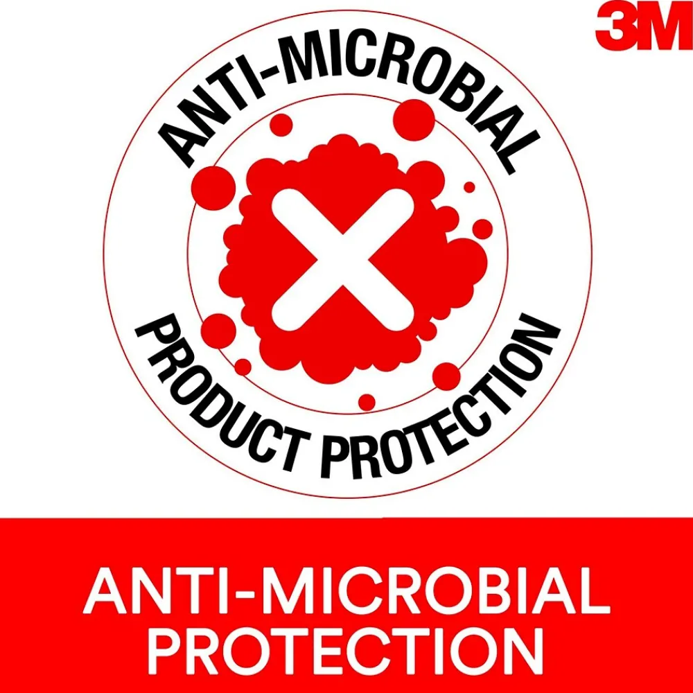 Clearance 3M Gel Wrist Rest for Mouse, Black, Easy to Clean Cover, Anti-microbial Product Protection (WR305LE)