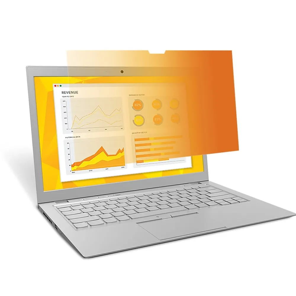 ™ Gold Privacy Filter for 15.6" Widescreen Laptop (16:9) with COMPLY Attachment System (GF156W9B)<3M Outlet