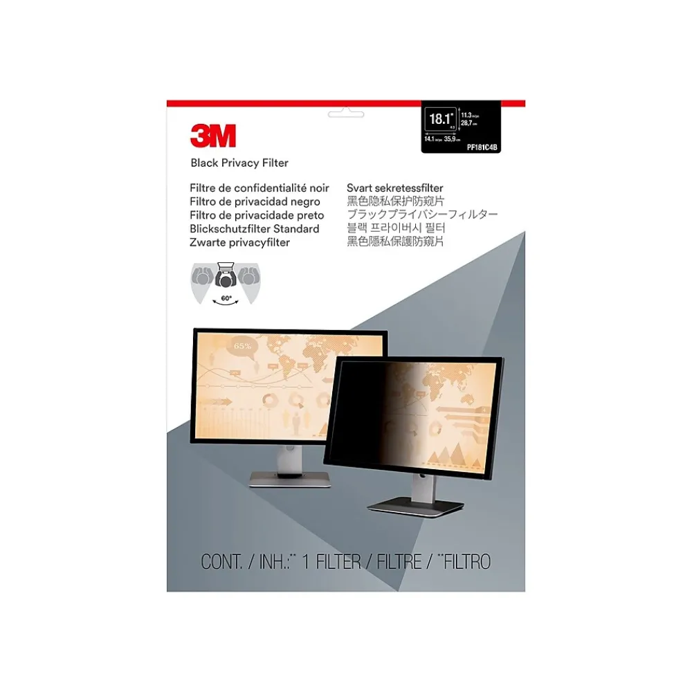 ™ Privacy Filter for 18.1" Standard Monitor (5:4) (PF181C4B)<3M New