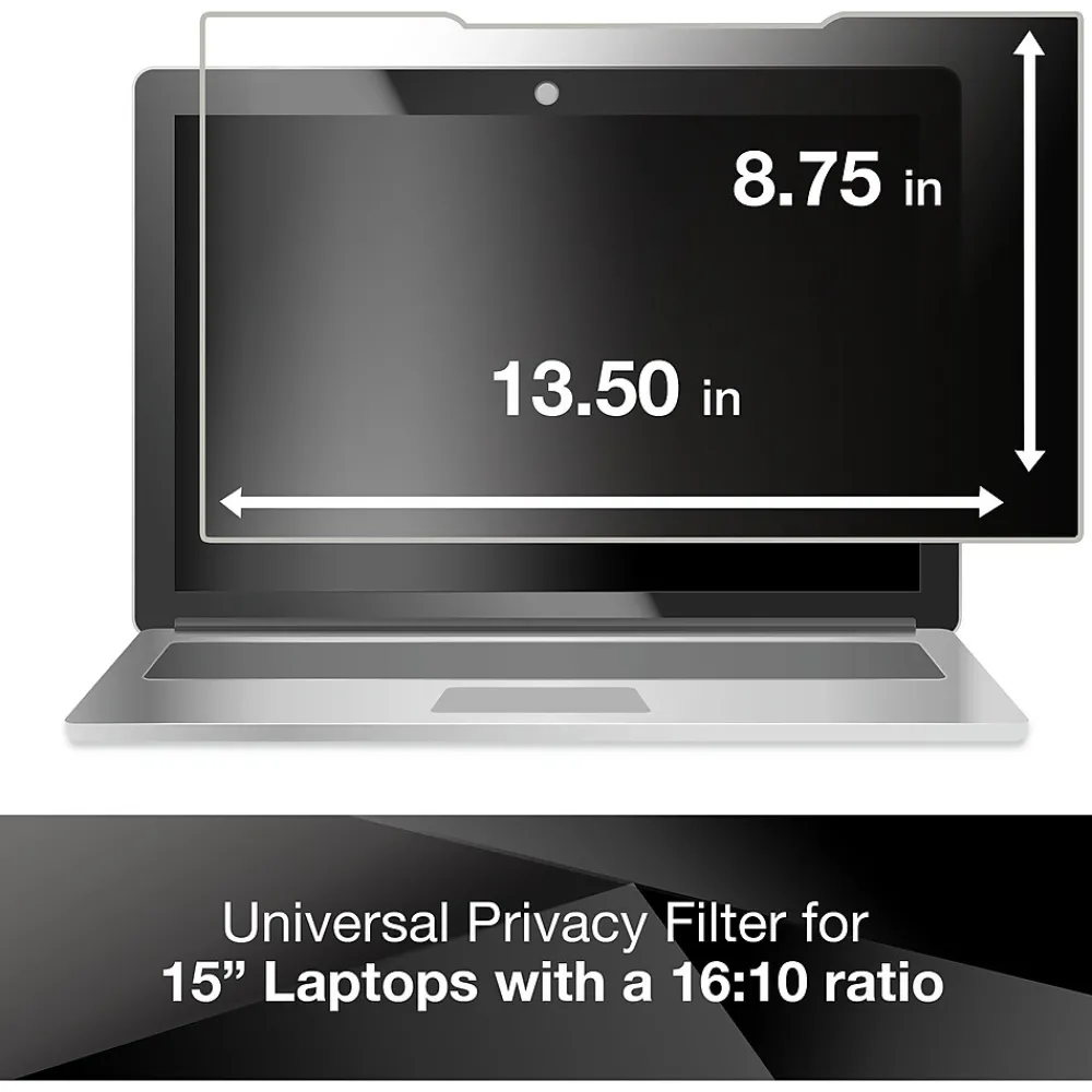 Privacy Filter for Apple MacBook Pro 15" (2016 model or newer) with COMPLY Attachment System (PFNAP008)<3M Best