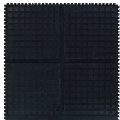 M + A Matting M+A Matting Hog Heaven III Comfort Anti-Fatigue Mat, 1.5' x 1.82', Black Side (447104100)