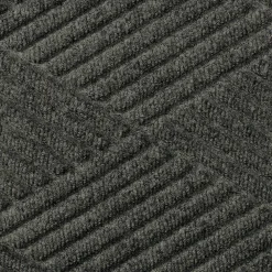 M + A Matting M+A Matting WaterHog Max Diamond Classic Mat, Universal Cleated, 3' x 16', Black Smoke (230000000000)