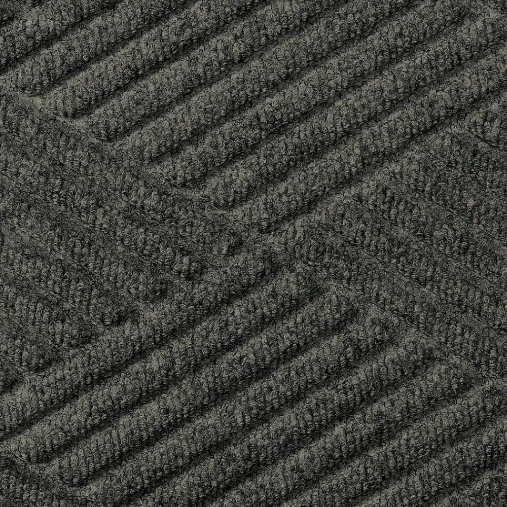 M + A Matting M+A Matting WaterHog Max Diamond Classic Mat, Universal Cleated, 3' x 16', Black Smoke (230000000000)