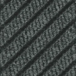M + A Matting M+A Matting WaterHog Max Grand Diamond, Mat + Two Ends, Universal Cleated, 3' x 7.1', Black Smoke (224970371070)