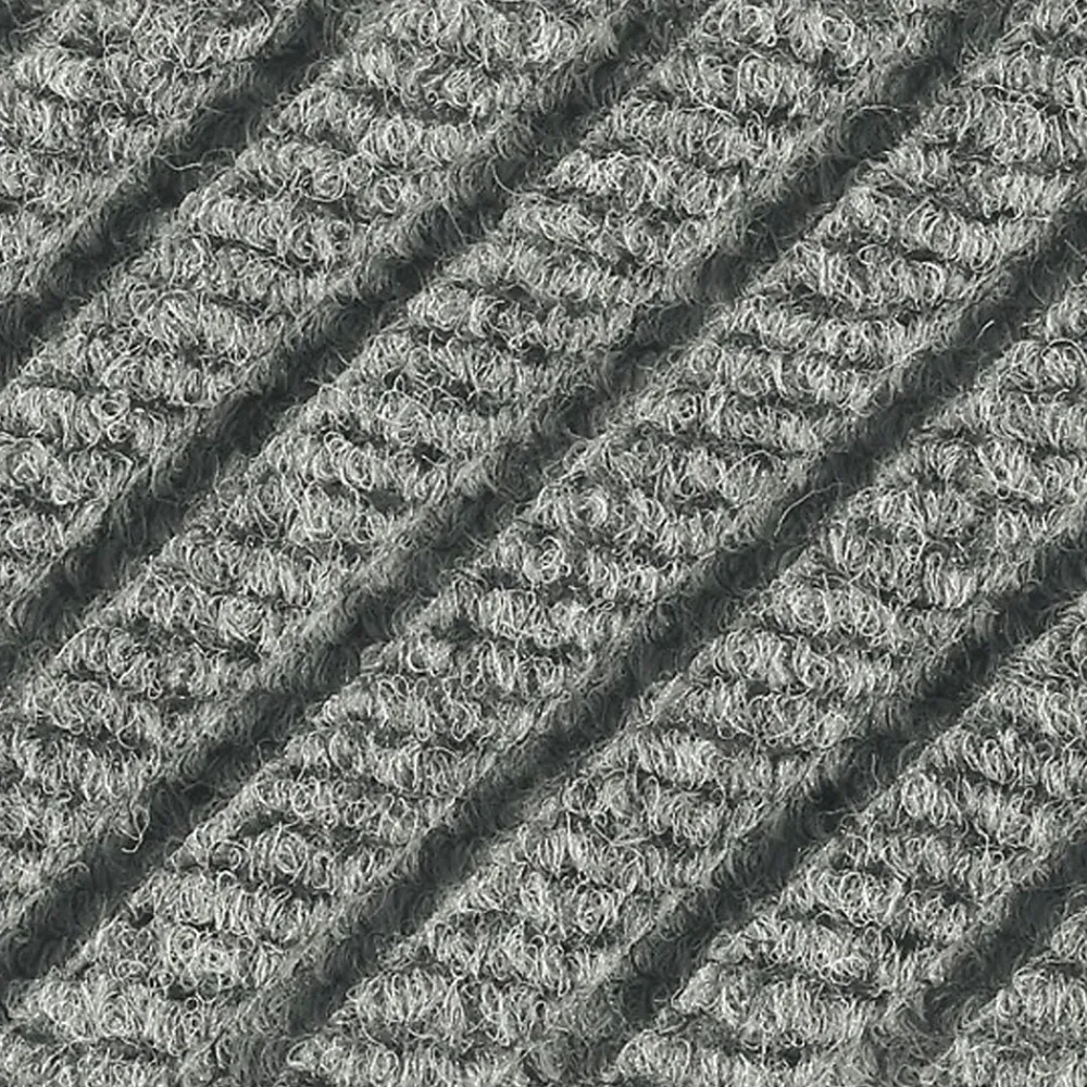 M + A Matting M+A Matting WaterHog Max Grand Diamond, Mat + Two Ends, Universal Cleated, 3' x 11.7', Grey Ash (2250000000000)