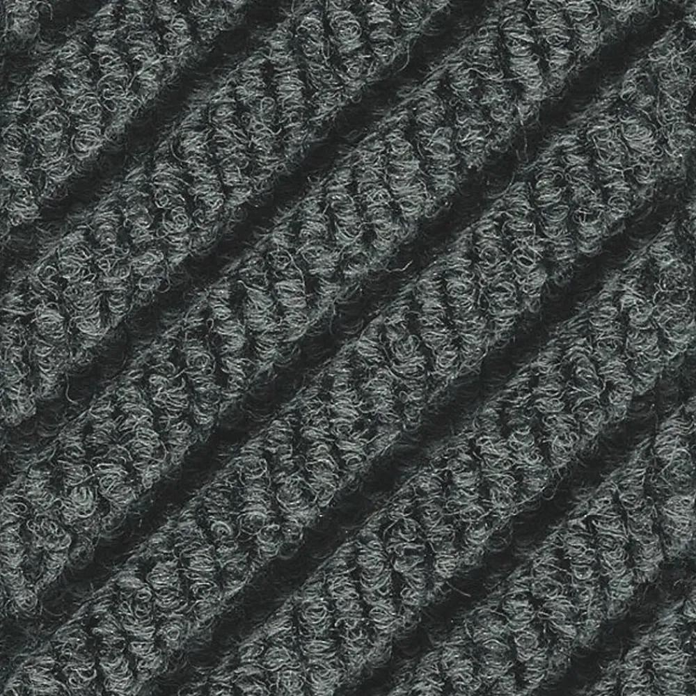 M + A Matting M+A Matting WaterHog Max Grand Diamond, Mat + Two Ends, Universal Cleated, 3' x 11.7', Black Smoke (2250000000000)