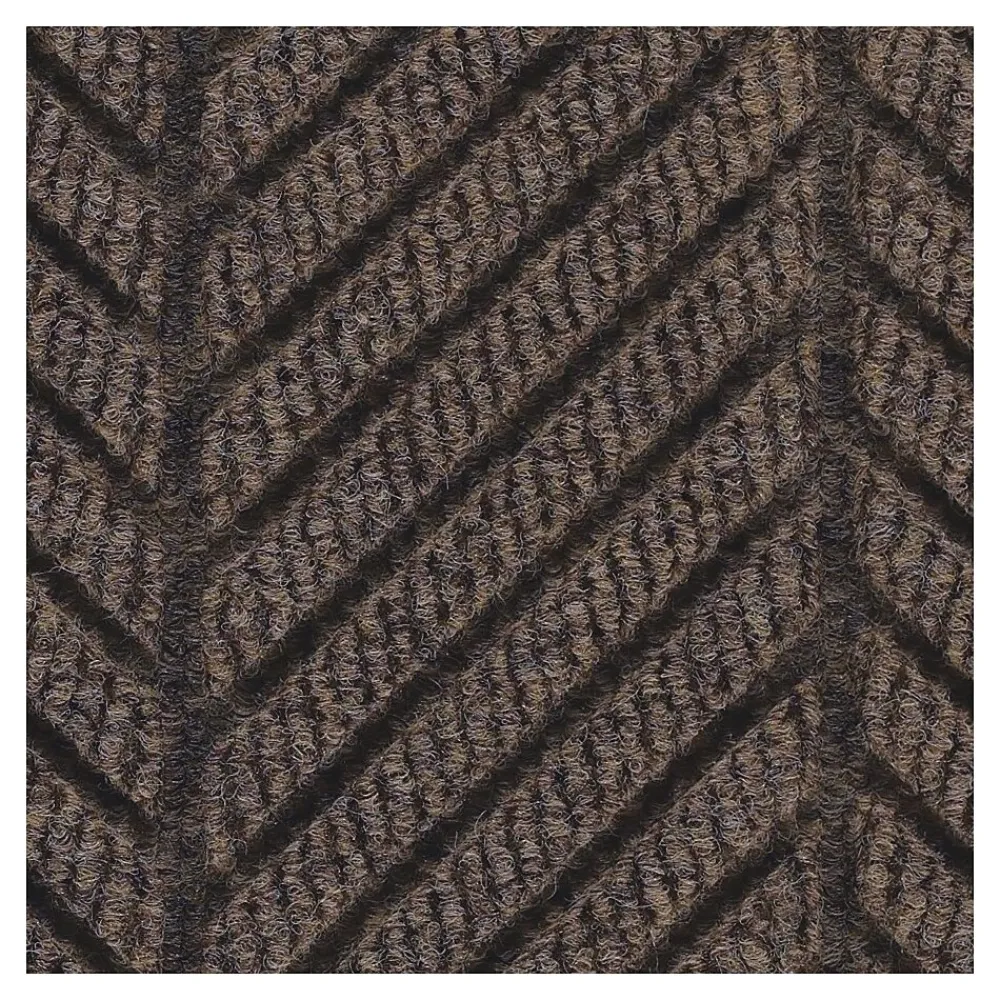 M + A Matting M+A Matting WaterHog Max Herringbone Classic Mat, Universal Cleated, 2' x 3', Chestnut Brown (22407523070)