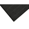 M + A Matting M+A Matting WaterHog Max Herringbone Classic Mat, Universal Cleated, 4' x 6', Black Smoke (22407046070)