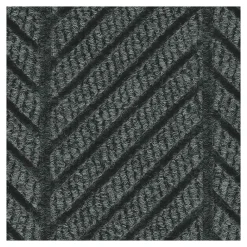 M + A Matting M+A Matting WaterHog Max Herringbone Classic Mat, Smooth, 3' x 10', Black Smoke (224000000000)