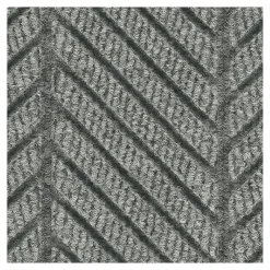 M + A Matting M+A Matting WaterHog Max Herringbone Fashion Mat, Universal Cleated, 4' x 6', Grey Ash (22417346070)