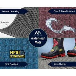 M + A Matting M+A Matting WaterHog Max Herringbone Classic Mat, Universal Cleated, 4' x 10', Southern Pine (224072410070)