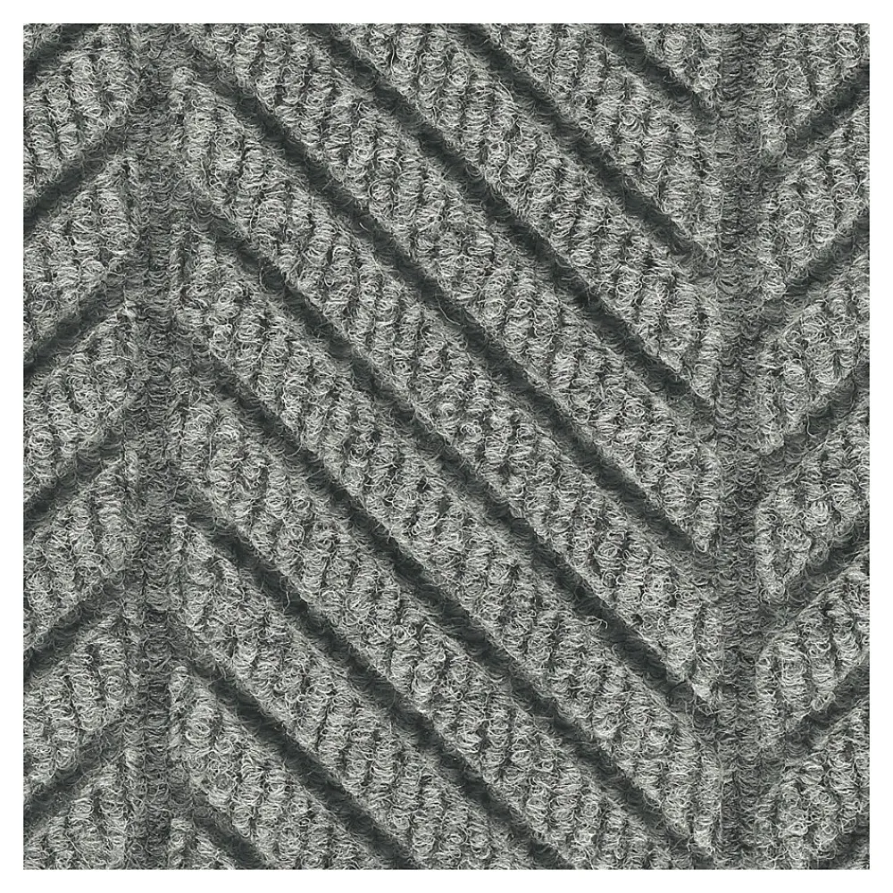 M + A Matting M+A Matting WaterHog Max Herringbone Classic Mat, Smooth, 4' x 10', Grey Ash (224073000000)