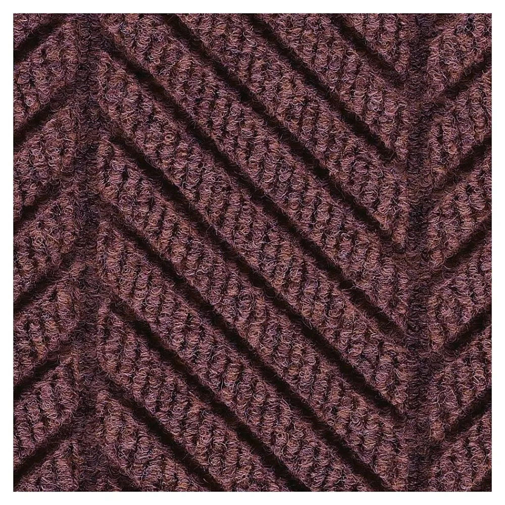 M + A Matting M+A Matting WaterHog Max Herringbone Classic Mat, Universal Cleated, 3' x 5', Maroon (22407435070)