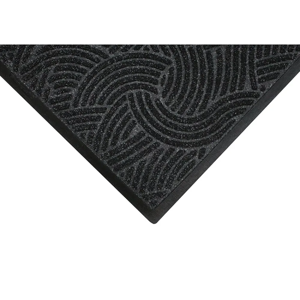 M + A Matting M+A Matting WaterHog Plus Indoor Mat, 3.75' x 5.83', Black Smoke (1857046090)