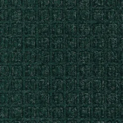 M + A Matting M+A Matting WaterHog Squares Fashion Mat, Universal Cleated , 4' x 20',Evergreen (28059420070)
