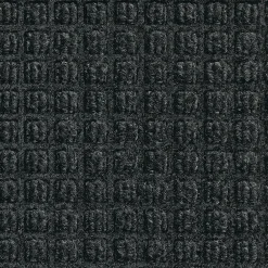 M + A Matting M+A Matting WaterHog Squares Fashion Mat, Universal Cleated, 4' x 10',Charcoal (28054410070)