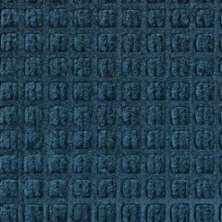 M + A Matting M+A Matting WaterHog Squares Classic Mat, Universal Cleated, 3' x 10', Navy (20061310070)