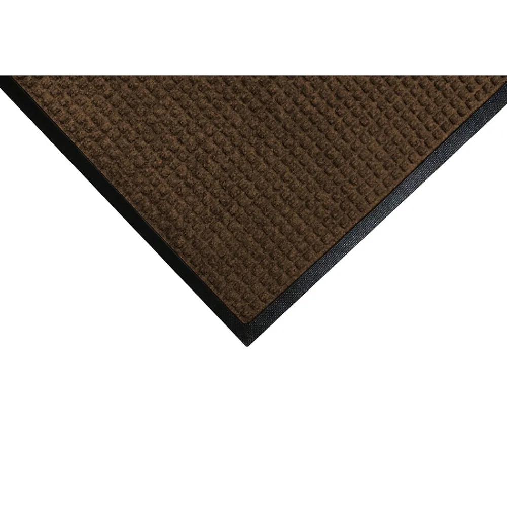 M + A Matting M+A Matting WaterHog Squares Classic Mat, Universal Cleated, 6' x 8', Dark Brown (2005268070)