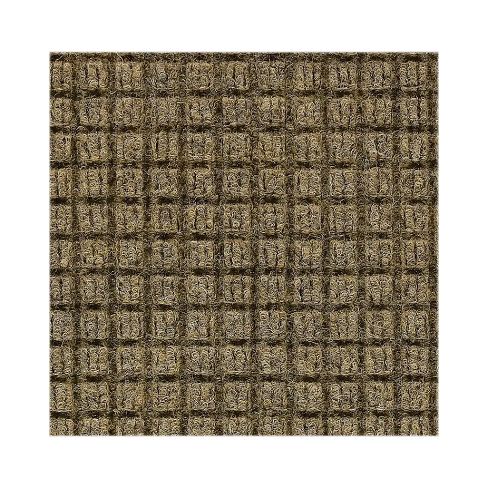 M + A Matting M+A Matting WaterHog Squares Classic Mat, Universal Cleated, 4' x 6', camel (2005046070)